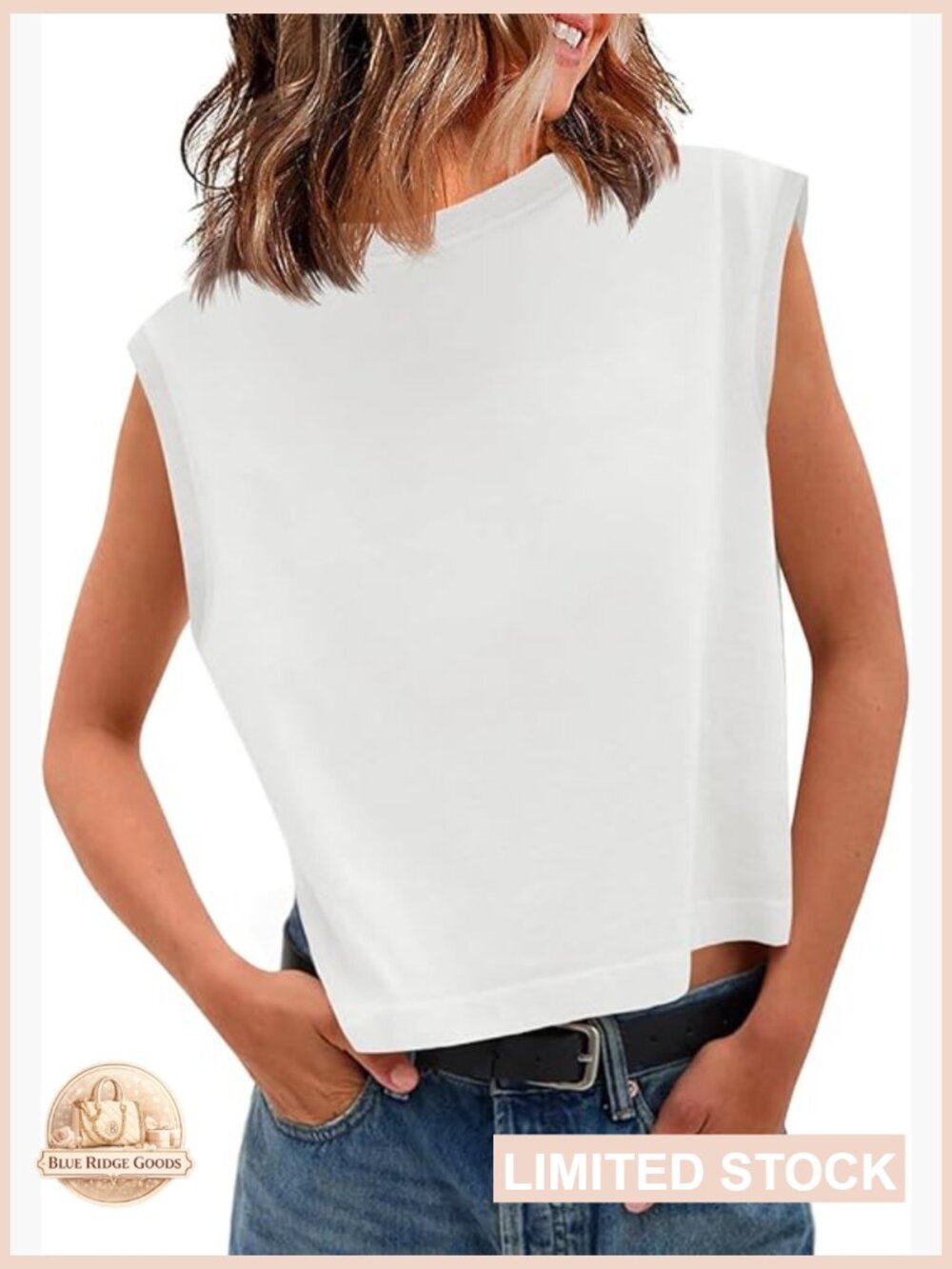 Cropped Cap Sleeve Tank Top Loose Fit Soft Y2K Chic Summer Casual Tee